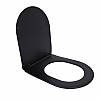 Qtap Сидіння для унітаза (Scorpio New) 460x362x50 мм, Matt Black, з мікроліфтом, Slim Duroplast, Quick Release, фото 3