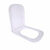 Сидіння для унітаза (Tern New) 435x344x50 мм, White, з мікроліфтом, Slim Duroplast, Quick Release QT99SC5503W, фото 3