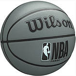 Баскетбольний м'яч Wilson NBA Forge Bskt Blue Grey (розмір 7) WTB8203XB07, фото 4