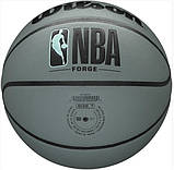 Баскетбольний м'яч Wilson NBA Forge Bskt Blue Grey (розмір 7) WTB8203XB07, фото 5