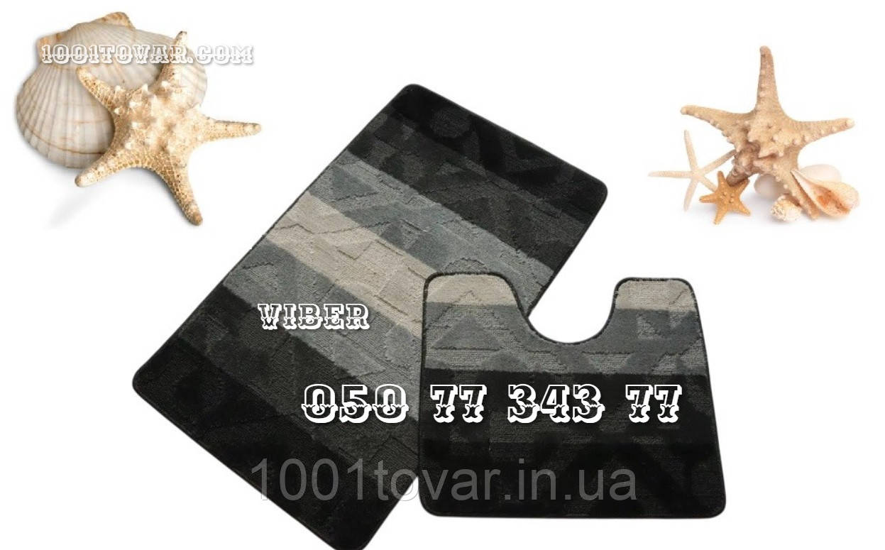 Набір із 2 килимків у ванну Vonaldi 100х60 і 50х60 см., фото 1