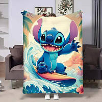 Плед 3D Стич Лето 31247 135х160 см 5090716