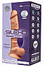Вібратор реалістичний із пультом Silexd Model 1 (8") ZD03 на присосці, тілесний, фото 3