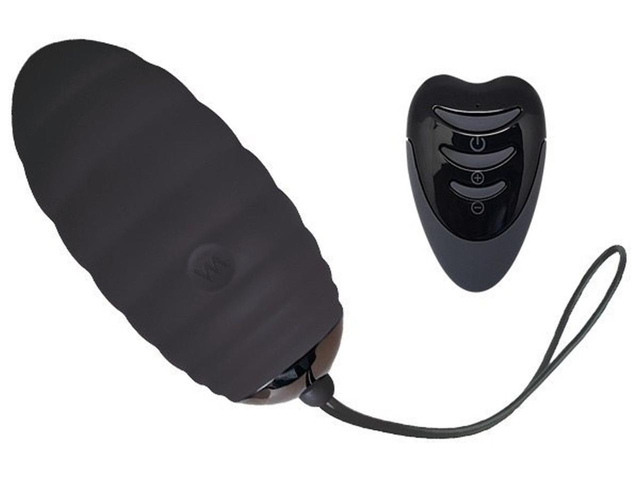 Віброяйце Adrien Lastic Ocean Breeze 2.0 з пультом управління, чорне, фото 1