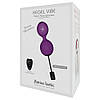 Вагінальні кульки з вібрацією та пультом Adrien Lastic силіконові, фіолетові, фото 5