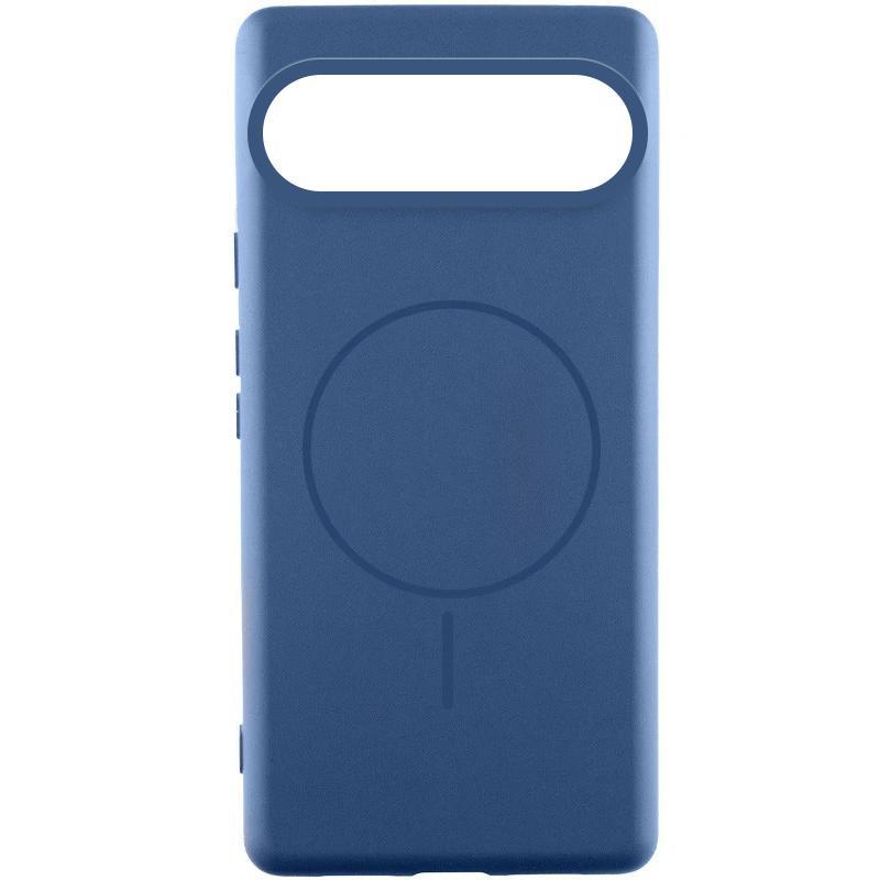 Чохол Silicone Cover Lakshmi (AA) with MagFit для Google Pixel 9 / 9 Pro Синій / Navy blue, фото 1