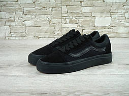 Жіночі кеди Vans old school all black (унісекс)(топ ААА+)