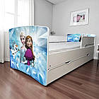 Ліжко для дівчинки Холодне Серце, дитячі меблі King Queen, фото 3