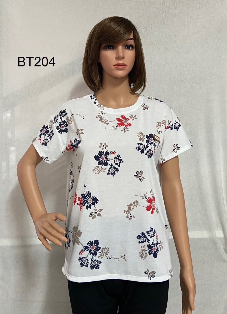 Жіноча футболка бавовна розмір норма XL (46-48) Мікс колір (від 5 шт.)