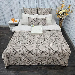 Євро комплект (Бязь) | Комплект постільної білизни "Stone" | Простирадло 240х220 см
