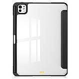 Чохол Clear Acrylic для iPad Pro 11 (2024) M4 з місцем для стілусу Чорний, фото 2