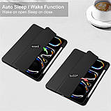 Чохол Clear Acrylic для iPad Pro 11 (2024) M4 з місцем для стілусу Чорний, фото 5