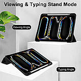 Чохол Clear Acrylic для iPad Pro 11 (2024) M4 з місцем для стілусу Чорний, фото 6