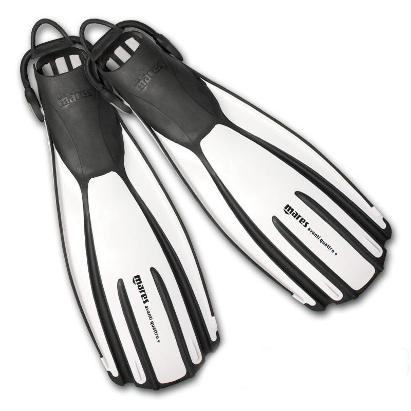 Ласти Mares Avanti Quattro+ XL-44/48 чорно-білі 410003.WH.XL, фото 1