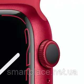 Смарт-часы Apple Watch Series 7 GPS 45mm Red Aluminum Case with PRODUCT RED Sport Band (MKN93)