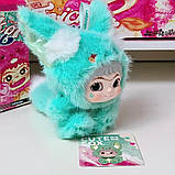 Лялька М'яка іграшка брелок Вакуку Waku 2 Сюрприз у коробці 18 см коричнева лисиця із короткими вухами, фото 4