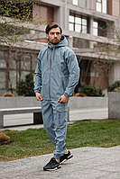 Чоловічий костюм блакитного кольору повсякденний спортивний костюм для чоловіків весняно-осінній легкий комплект