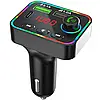 Модулятор у машину car F4, Автомобільний FM-Модулятор 3в1 з Bluetooth RGB-підсвіткою F4, FM-Модулятор, фото 8