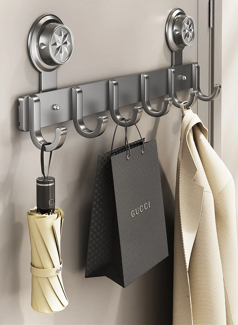 Гачок вішалка на двері сірий No2276