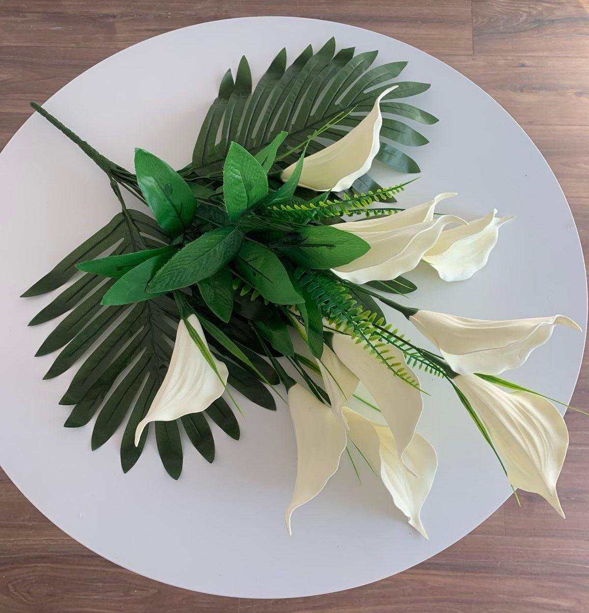 Букет штучних латексних калл  |  В-50 см |-12 гілок| виробник-Польща/ 5 букетів, фото 1