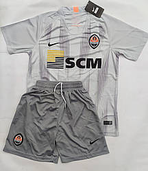 Футбольна форма ФК Шахтар сірого кольору для дорослих розмір M і XXXL