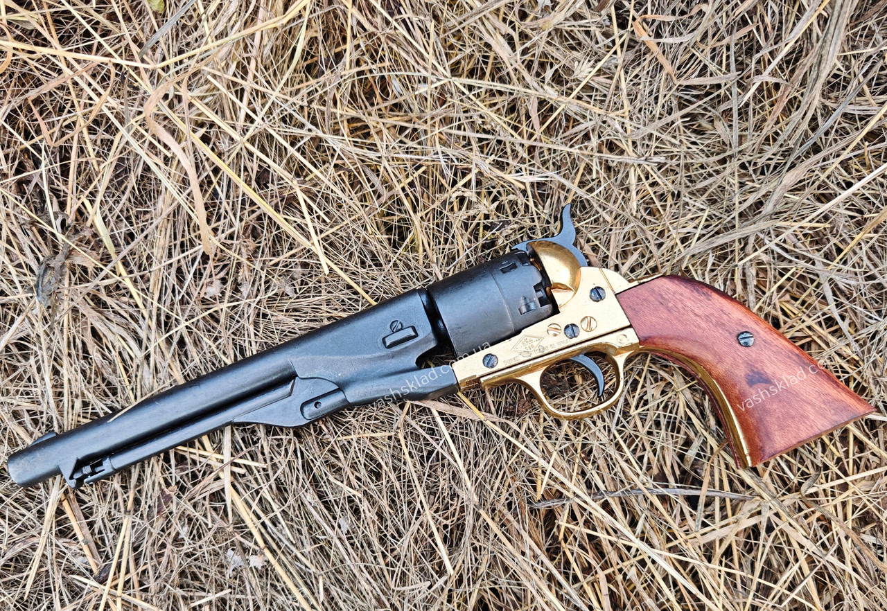 Макет револьвера Кольт, латунь (США, 1860 р., Громадянська війна), фото 1