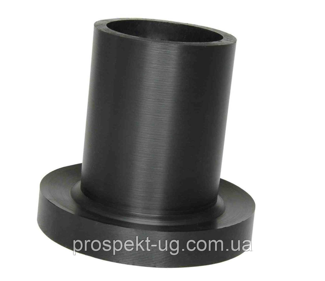 Втулка під фланець ПЕ-100 Dn 125 SDR 17 (буртова) для ПНТ труб, фото 1