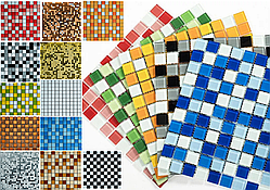 Самоклеюча мозаїка з декоративного скла (Асортимент) 298х298х4,5мм