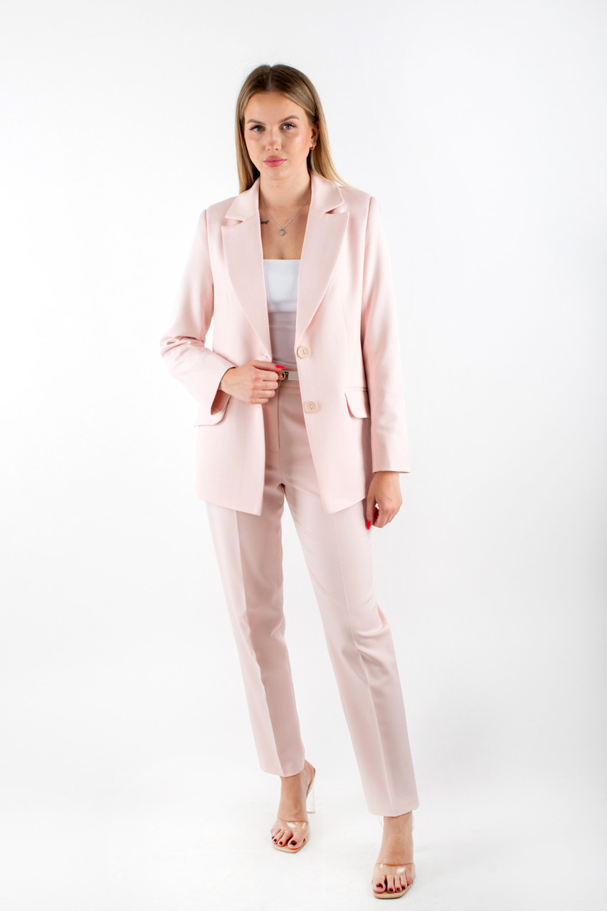 Костюм брючний класичний світло-рожевий 40847 (2000000152950), фото 1