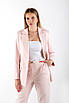 Костюм брючний класичний світло-рожевий 40847 (2000000152950), фото 4