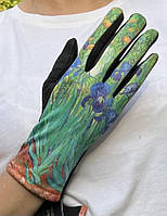 Сенсорні жіночі рукавички з еко-замші