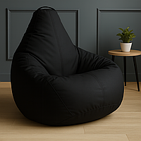 Крісло мішок груша чорний Oxford 600D безкаркасне M (Висота 90см, ширина 70см), для дітей до 7 років