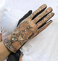 Сенсорні жіночі рукавички з еко-замші