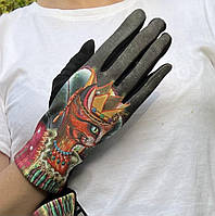 Сенсорні жіночі рукавички з еко-замші