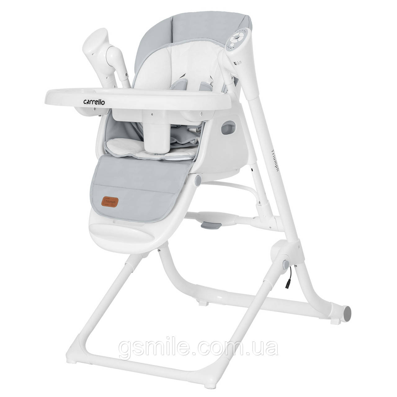 Стільчик для годування Carello Triumph Cloud Grey 3 в 1 (гойдалка/шезлонг/стільчик)