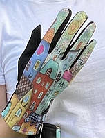 Сенсорні жіночі рукавички з еко-замші