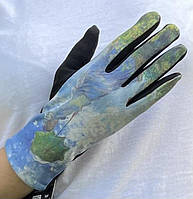 Сенсорні жіночі рукавички з еко-замші