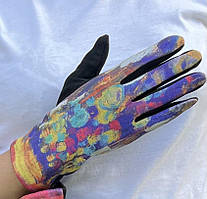 Сенсорні жіночі рукавички з еко-замші