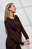 Лонгслів для вагітних та годування Erica шоколадний, фото 2