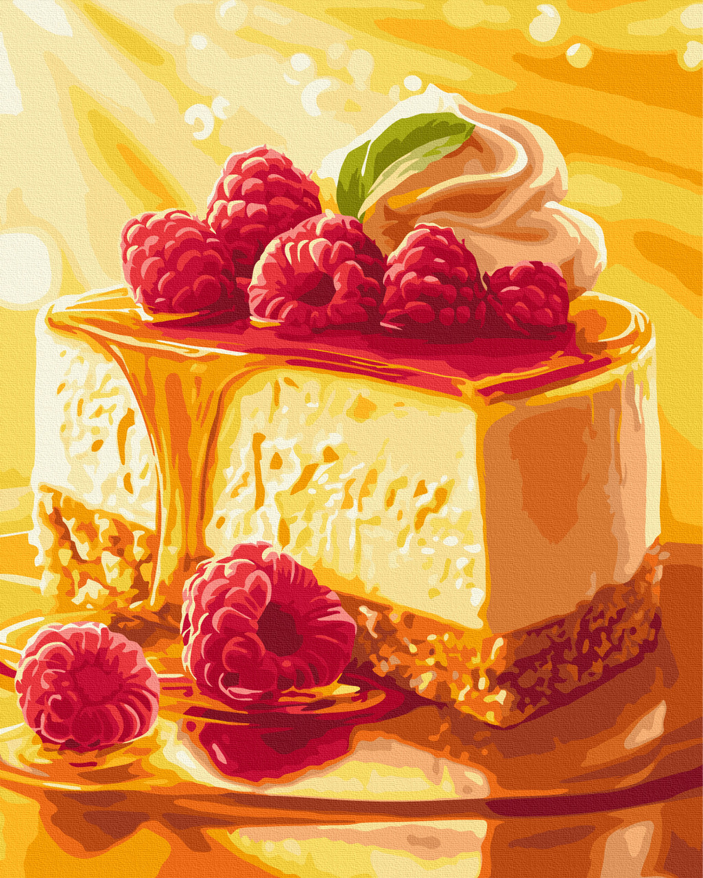 Картина за номерами 40×50 см Медовий чізкейк Brushme BS54439, фото 1