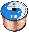 Кабель акустичний Cabletech 2x2.5mm CCA 100м прозорий KAB 0360