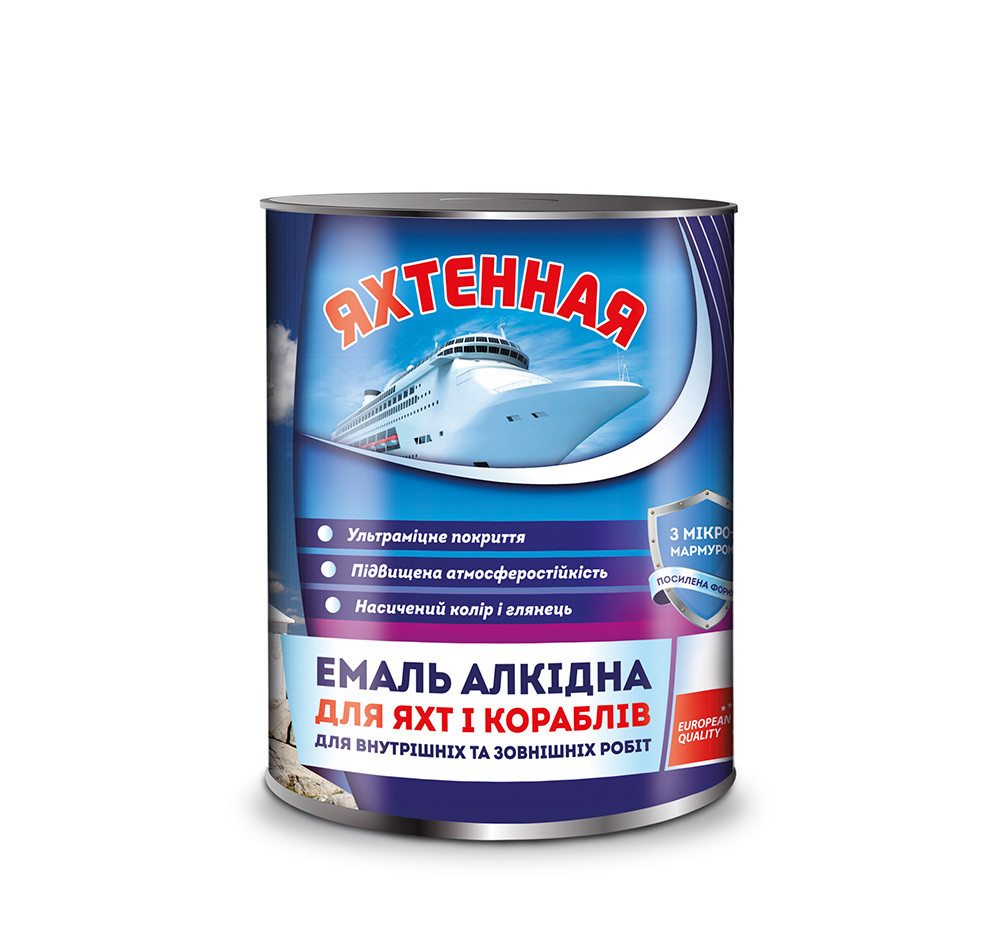 Емаль алкідна ПФ-167 Салатова 0.9 кг Yachta Paint, фото 1