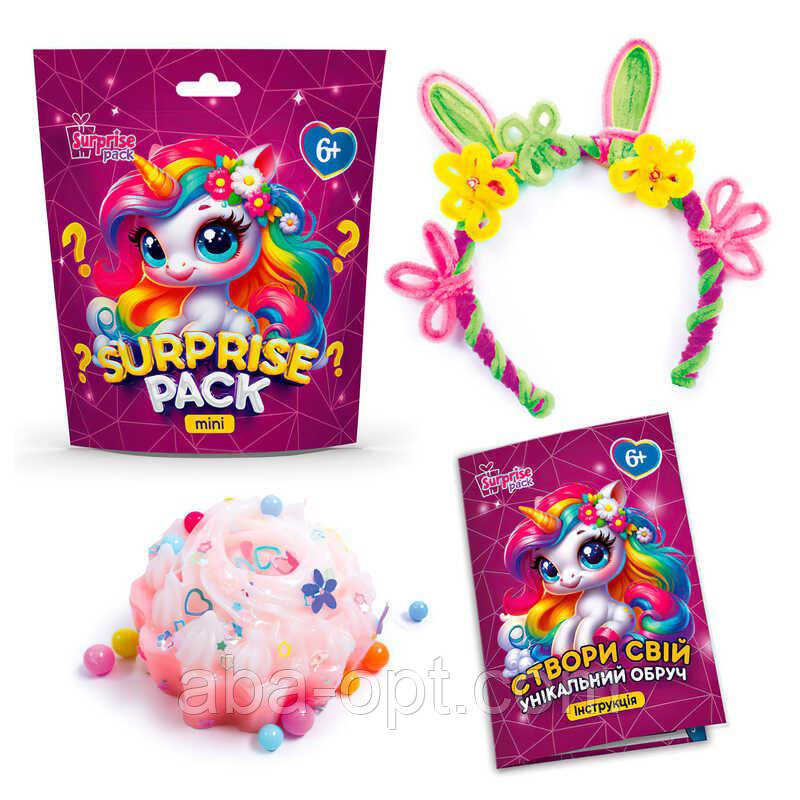 Гра Набір для творчості із сюрпризами "Surprise Pack Mini 6" VT8040-06 (24) "Vladi Toys", обруч, пухнасті палички, сквіш, в пакеті, фото 1