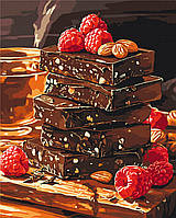 Картина за номерами 40×50 см Шоколад з горішками та фруктами Brushme BS54451