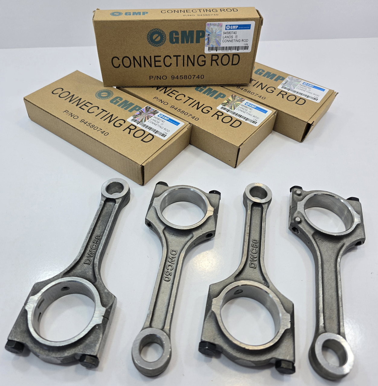 Шатуни (комплект 4 шт.) Ланос, Авео, Лачетті, Нексія GMP Корея, фото 1