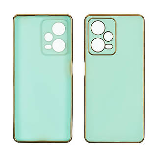 Чохол Glossy Color для Xiaomi Redmi Note 12 Pro+ 5G колір 4 бірюзовий