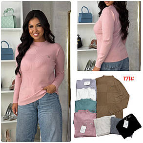 Светр жіночий оптом (50-54) Китай 171-139382, фото 1