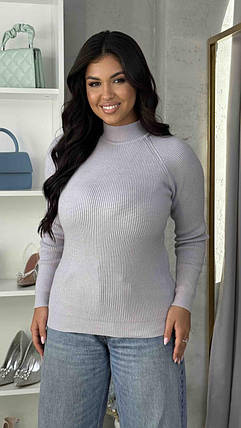 Светр жіночий із горлом оптом (46-50) Китай 192-139388, фото 3