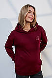 Худі для вагітних та годування Blake бордовий, фото 6