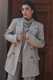 Пальто жіноче класичне з італійського кашеміру з поясом – демісезонне, осіннє, весняне, розміри 42-52